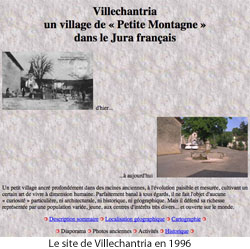 Premier site web Villechantria